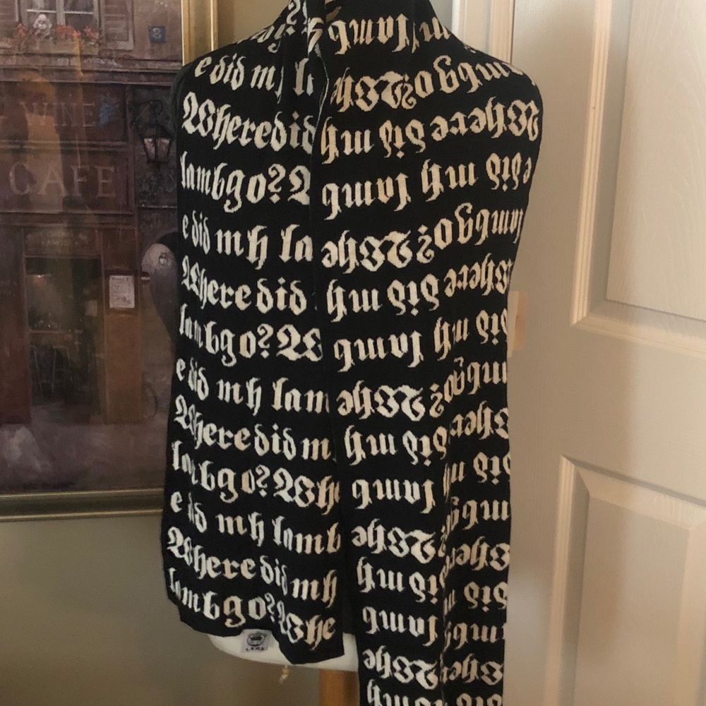- CASHMERE. L.A.M.B. Where did my lamb go scarf